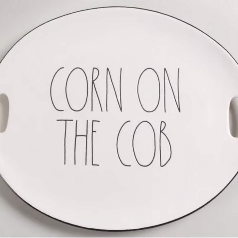 Rae Dunn corn on the cob platter